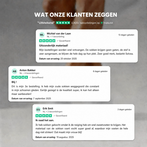 Solvea kuitsokken van premium bamboevezel