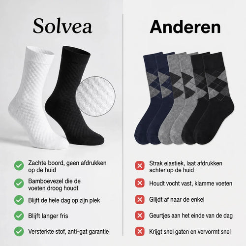 Solvea kuitsokken van premium bamboevezel